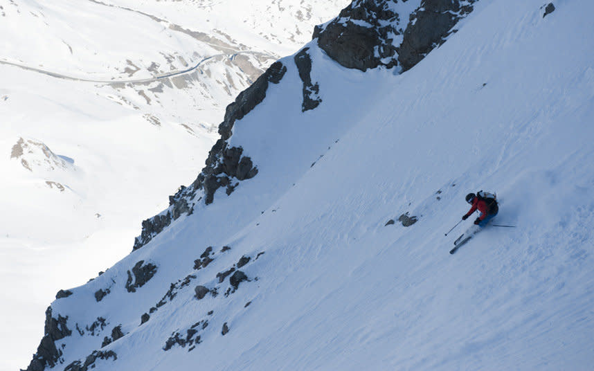 With a wealth of unspoilt off piste, La Grave has won over generations of adventurous skiers and snowboarders - Credit: Ilkka Uusitalo - skiing / Alamy Stock Photo