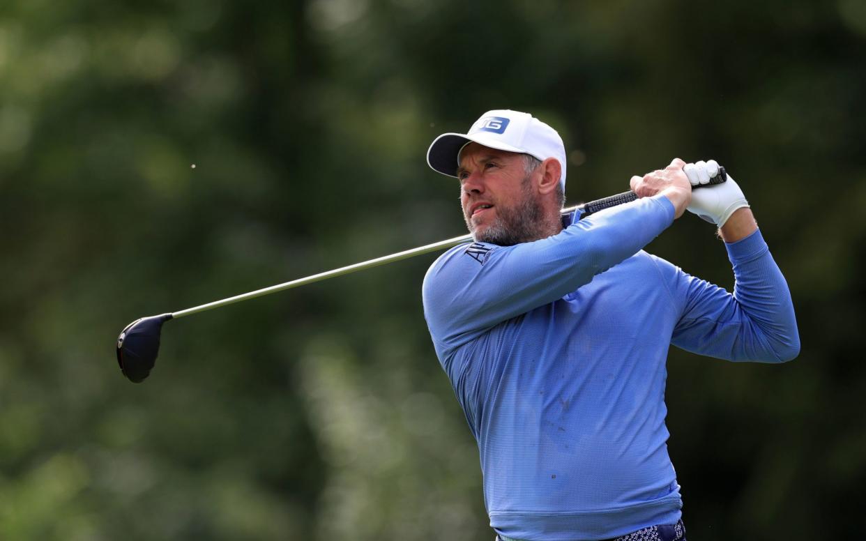 England's Lee Westwood on the tenth hole during day four of the Betfred British Masters at Close House Golf Club,  - PA