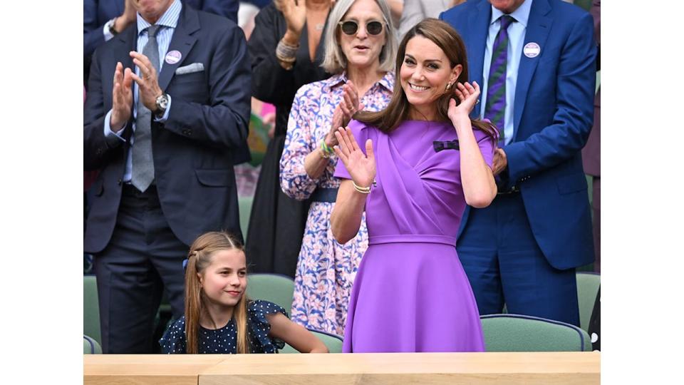 Princess Kate and Princess Charlotte at Wimbledon