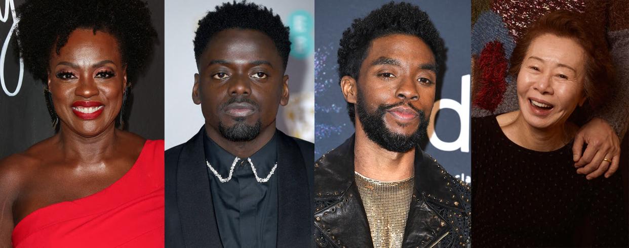 Viola Davis, Daniel Kaluuya, Chadwick Boseman, and Yuh Jung Youn