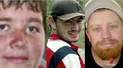 William Lynam has been found guilty of mudering these three men with his own batch of home brew that contained a high dose of menthol. Photo: 7 News