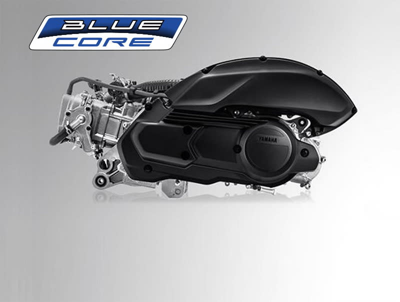 圖／2020 Yamaha NMAX 155 ABS採用配備水冷系統與可變汽門的BLUE CORE引擎，能提供兼具環保與駕馭樂趣的動力。
