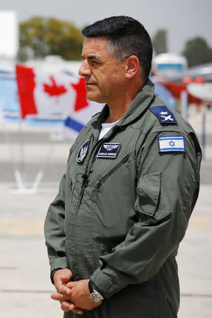 FILE PHOTO: Israeli Air Force Major-General Amikam Norkin is seen during the International Convention of Air Force Commanders, at the Tel Nof airforce base in central Israel, May 23, 2018. REUTERS/Amir Cohen