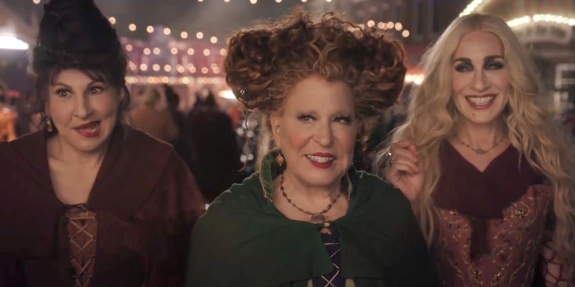 bette midler, sarah jessica parker, kathy najimy, hocus pocus 2