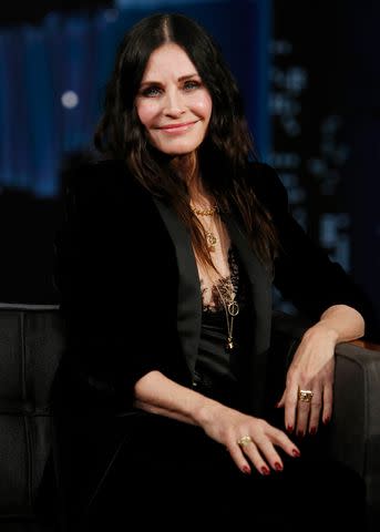 <p>Randy Holmes/ABC via Getty</p> Courteney Cox's Chairish sale goes live on Aug. 10.