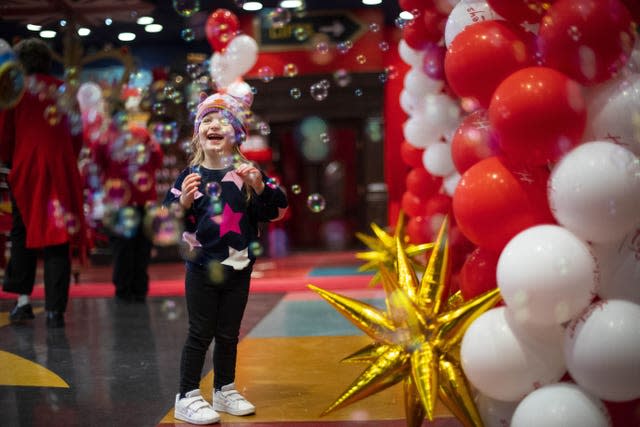 Girl enters Hamleys toy store