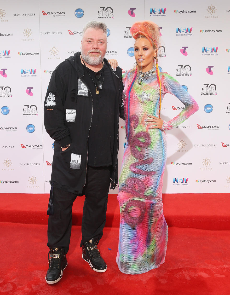 Kyle Sandilands and Imogen Anthony 