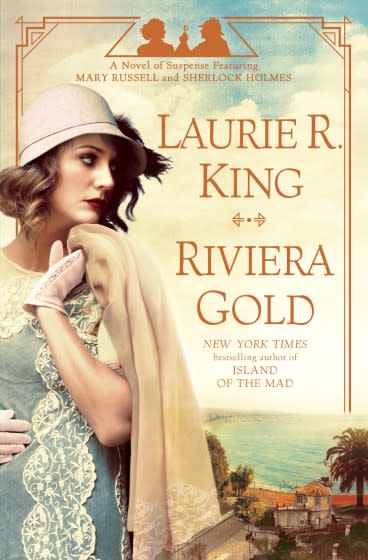 A book jacket for Laurie R. King's "Riviera Gold." Credit: Bantam