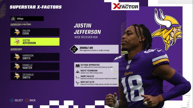 justin jefferson madden 22 rating