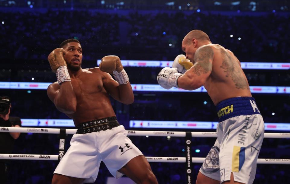 Usyk outpointed Joshua at Tottenham Hotspur Stadium last month (Getty)