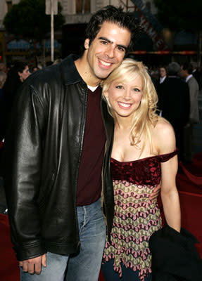 Courtney Peldon and Eli Roth at the L.A. premiere of Lions Gate's Godsend