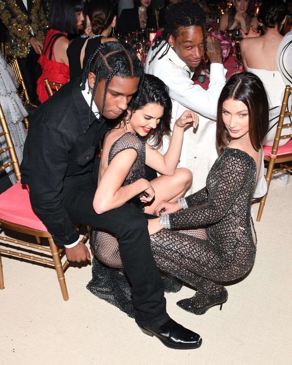 Kendall Jenner and AAP Rocky Had a Very PDAy Moment Inside the Met Gala