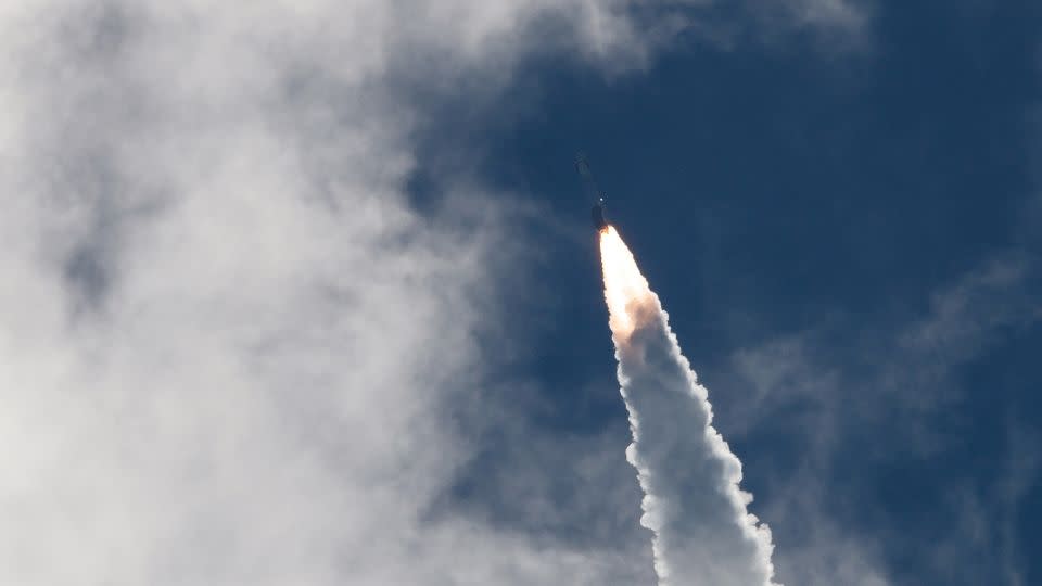 An Atlas V rocket carrying NASA astronauts Butch Wilmore and Suni Williams aboard Boeing's Starliner spacecraft is seen after launch Wednesday in Cape Canaveral, Florida.  - Joe Skipper/Reuters