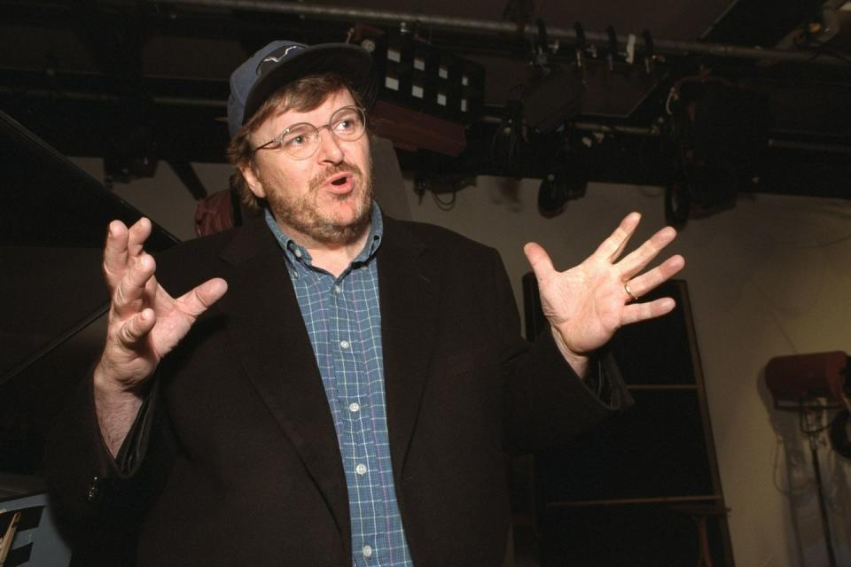 michael moore talking about his new hbo series, 