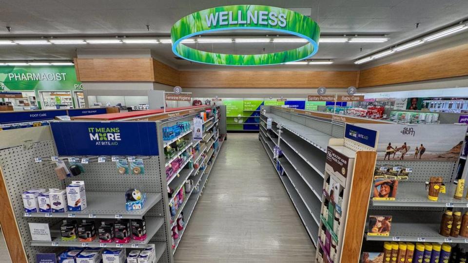 Rite Aid locations across San Luis Obispo County such as the Five Cities Drive location in Pismo Beach, pictured here, are experiencing shortages of several products including food, personal care items and some medications.