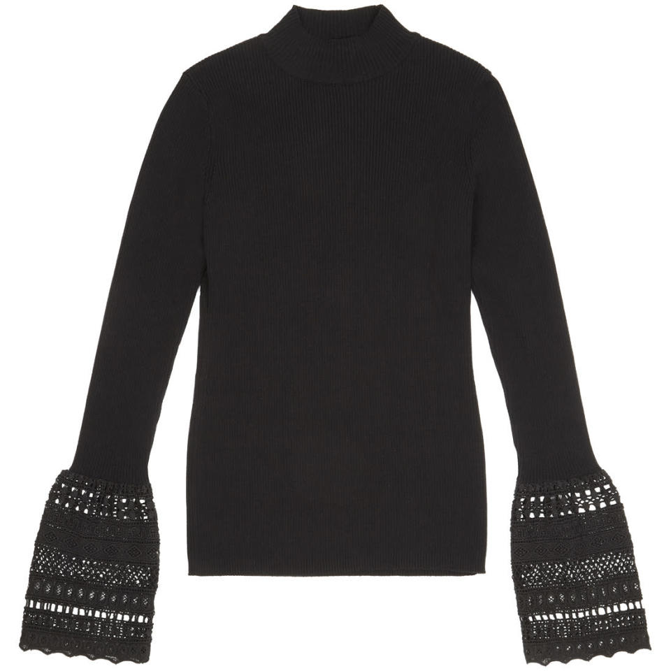 ASOS Jumper with Lace Bell Sleeves