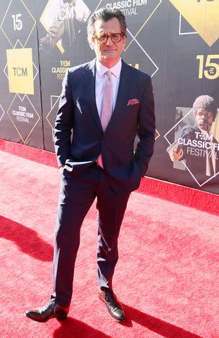 <p>Rodin Eckenroth/Getty </p> TCM Host Ben Mankiewicz on April 18, 2024 in Hollywood, California.