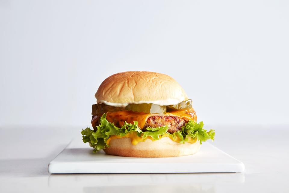 <h1 class="title">COOK 90 - Veggie Burger- RECIPE</h1><cite class="credit">Photo by Joseph De Leo, Food Styling by Anna Stockwell</cite>