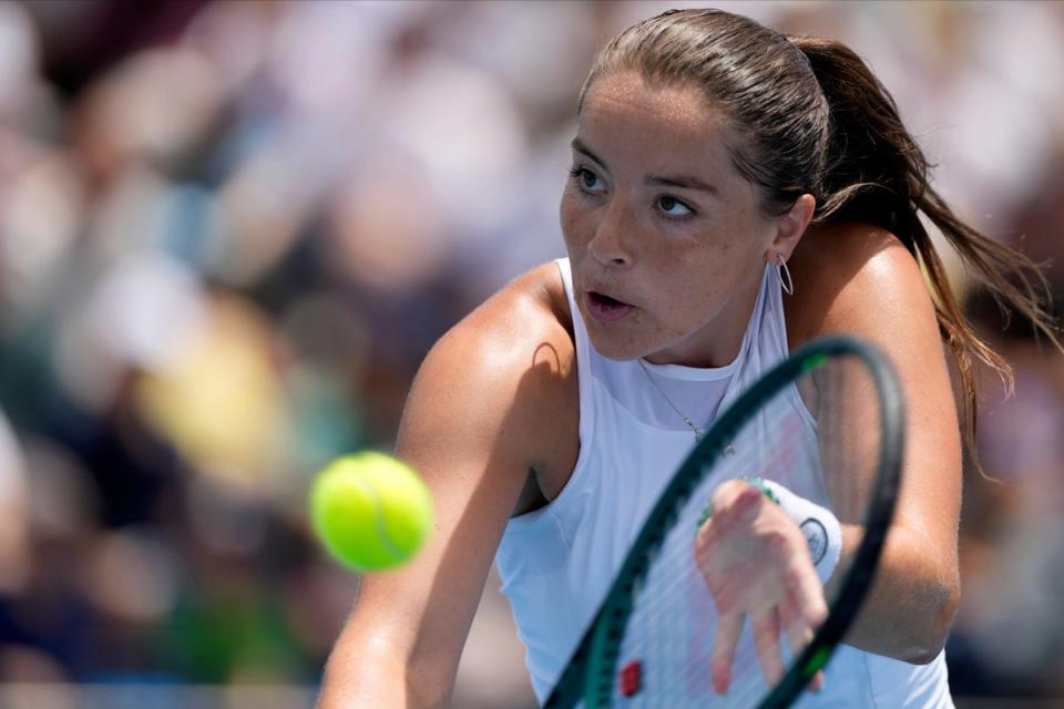 Burrage was making her Australian Open debut (AP)