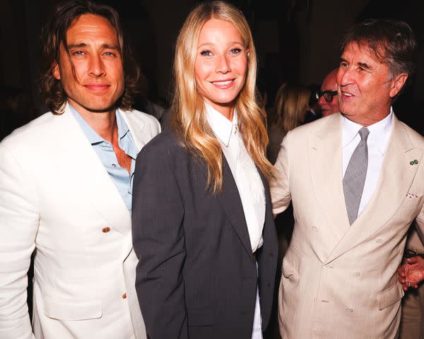 <p>BFA.com</p> Brad Falchuk, Gwyneth Paltrow and Brunello Cucinelli