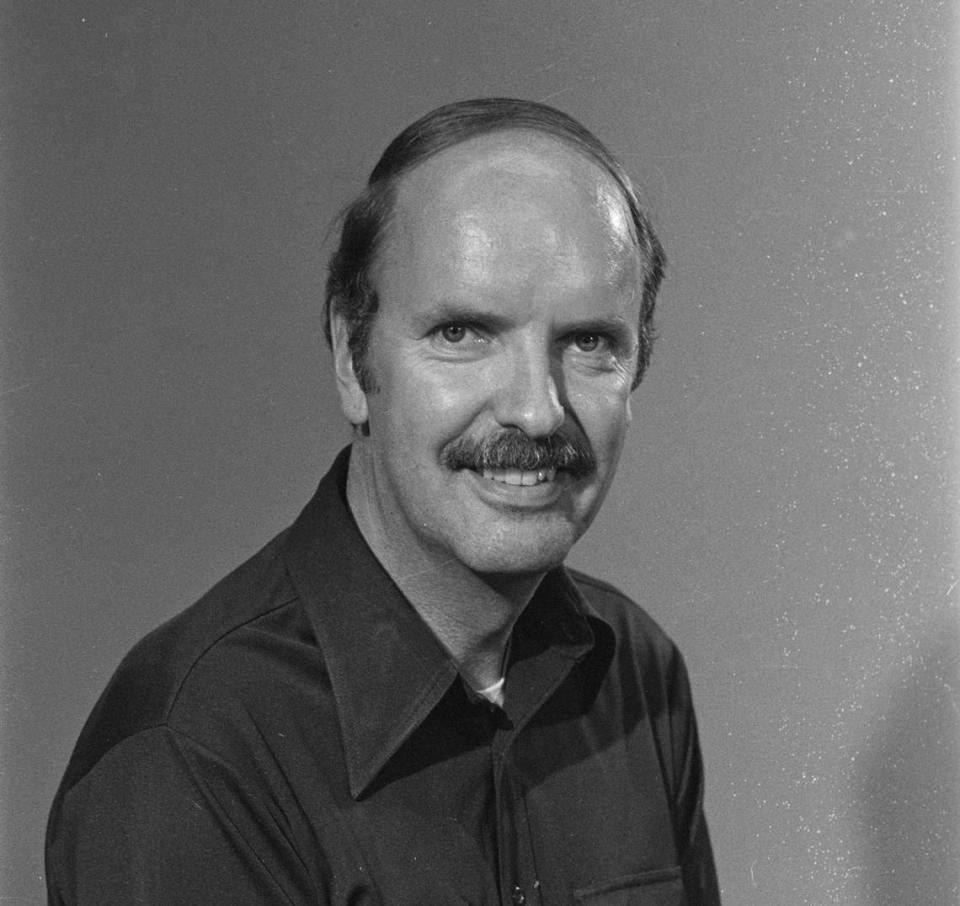 Staff portrait of Sacramento Bee columnist Dick Tracy, “The Garden Detective,” in 1982.