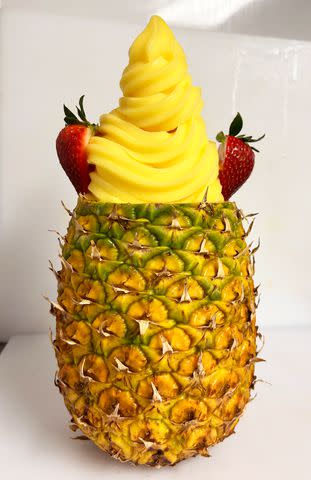 Dole Whip-stuffed pineapple