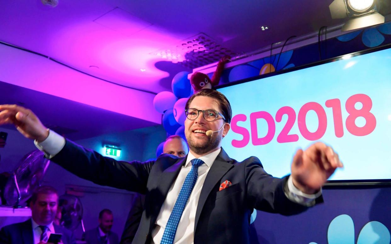 Jimmie Akesson, leader of the Sweden Democrats - AFP