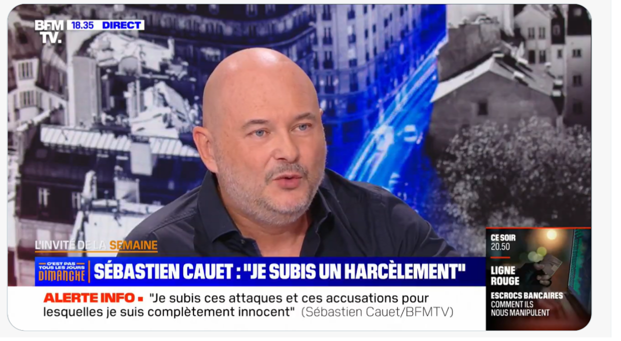Sébastien Cauet se présente comme la première victime dans les affaires de viol et d’agression sexuelle qui le visent