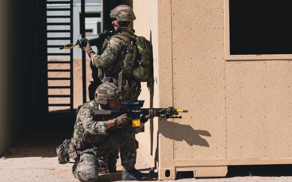 British Royal Marines during exercise