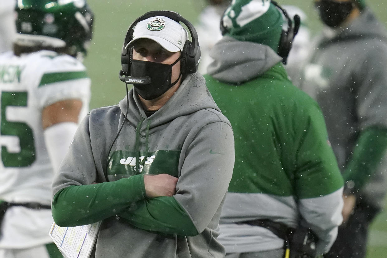 Former New York Jets head coach Adam Gase was fired after a second straight losing season. (AP Photo/Charles Krupa)