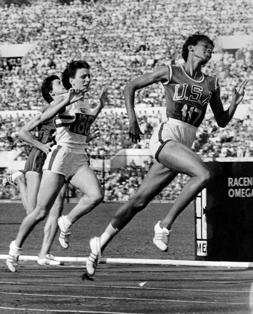 Nicknamed "the black gazelle," <a href="http://www.biography.com/people/wilma-rudolph-9466552#synopsis" target="_blank">Rudolph</a> was born premature and was stricken&nbsp;with polio as a child. Though her doctor said she would never be able to walk without&nbsp;her brace, she went on to become a track star. She became the first American woman to win three gold medals at a single Olympics in 1960.