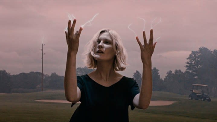 Kirsten Dunst in Melancholia.