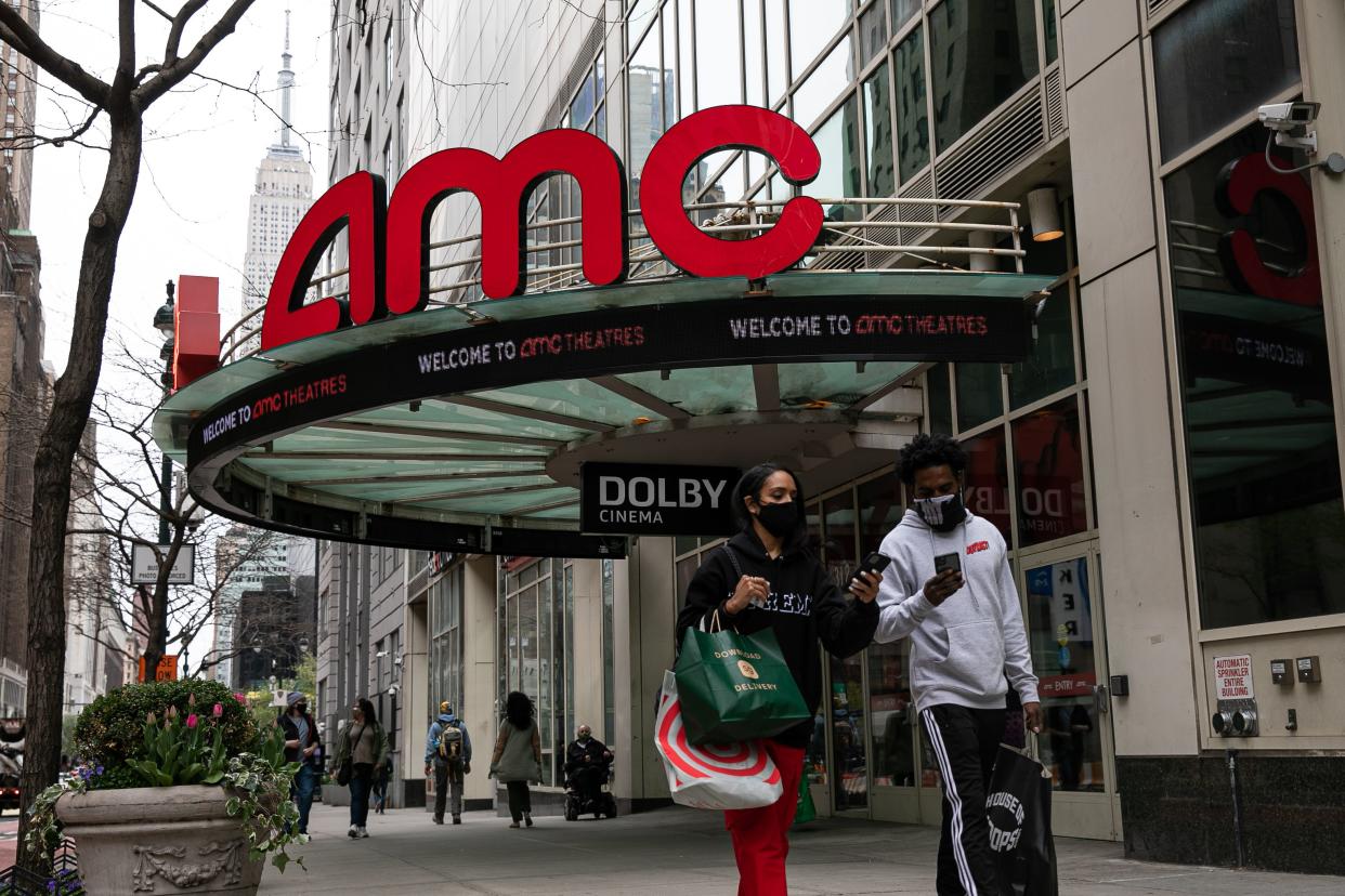 An AMC movie theatre on 34th Street and 8th Ave can now expand capacity to 33%, along with other safety precautions against COVID-19. 