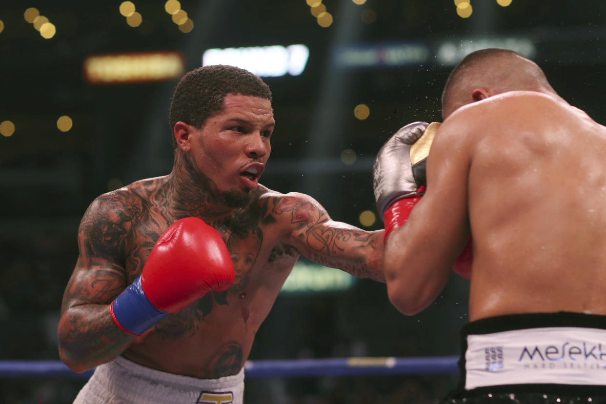 Gervonta Davis is going to trial in December for a 2020 hit-and-run after a judge rejected his plea deal with prosecutors. (AP Photo/David Swanson)