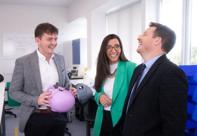 Luminate founders (from left) Aaron Hannon, Barbara Oliveira, and Martin O’Halloran.