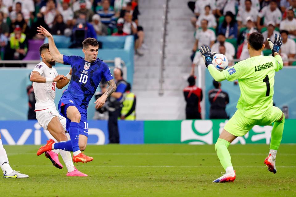 Christian Pulisic scores the game-winner for the US Men's National Team against Iran.