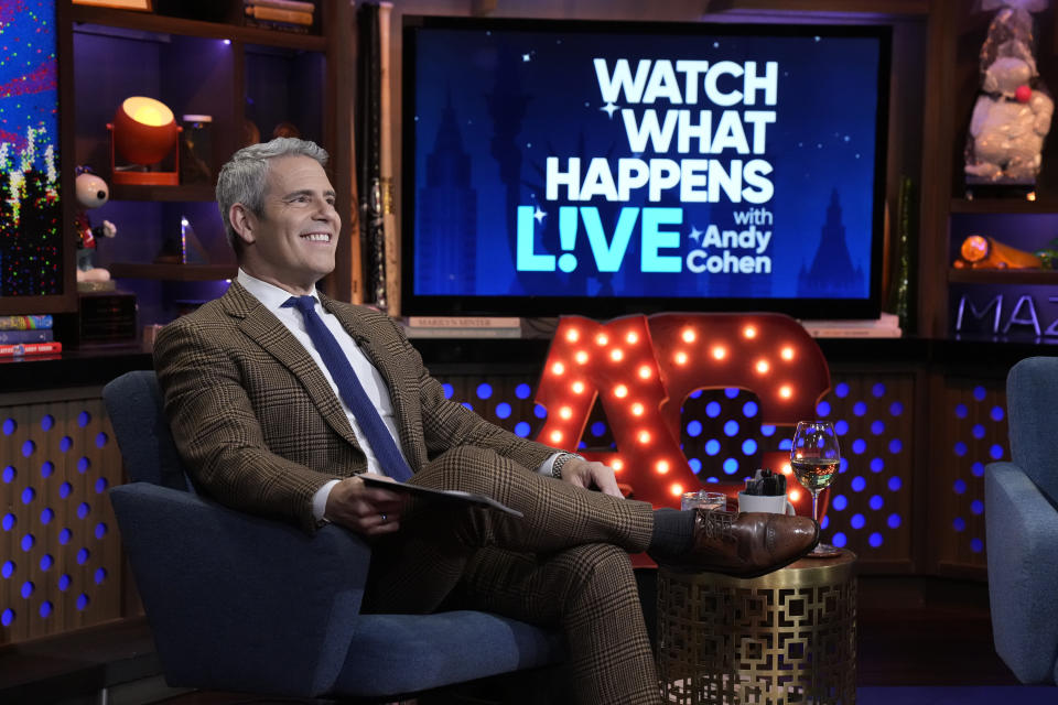 WATCH WHAT HAPPENS LIVE WITH ANDY COHEN -- Episode 19197 -- Pictured: Andy Cohen -- (Photo by: Charles Sykes/Bravo via Getty Images)