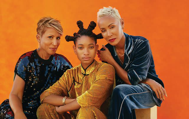 <p>Yana Yatsuk/Rolling Stone/Penske Media via Getty</p> Adrienne Banfield-Norris, Willow Smith and Jada Pinkett Smith Portrait