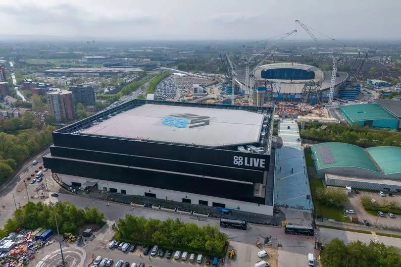 Co-op Live is located next to Manchester City's Etihad Stadium