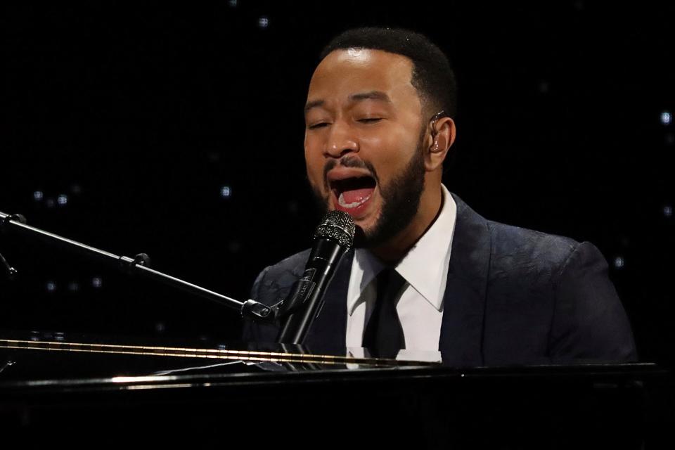 John Legend, seen here performing at the Alliance for Children's Rights' 28th annual dinner in Beverly Hills on March 5, 2020, is returning to the road in 2021.