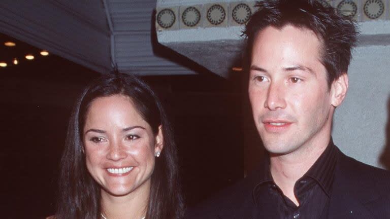 Keanu Reeves y su hermana Kim, a quien apoyó durante su enfermedad (leucemia) y por quién donó gran cantidad de dinero para investigación