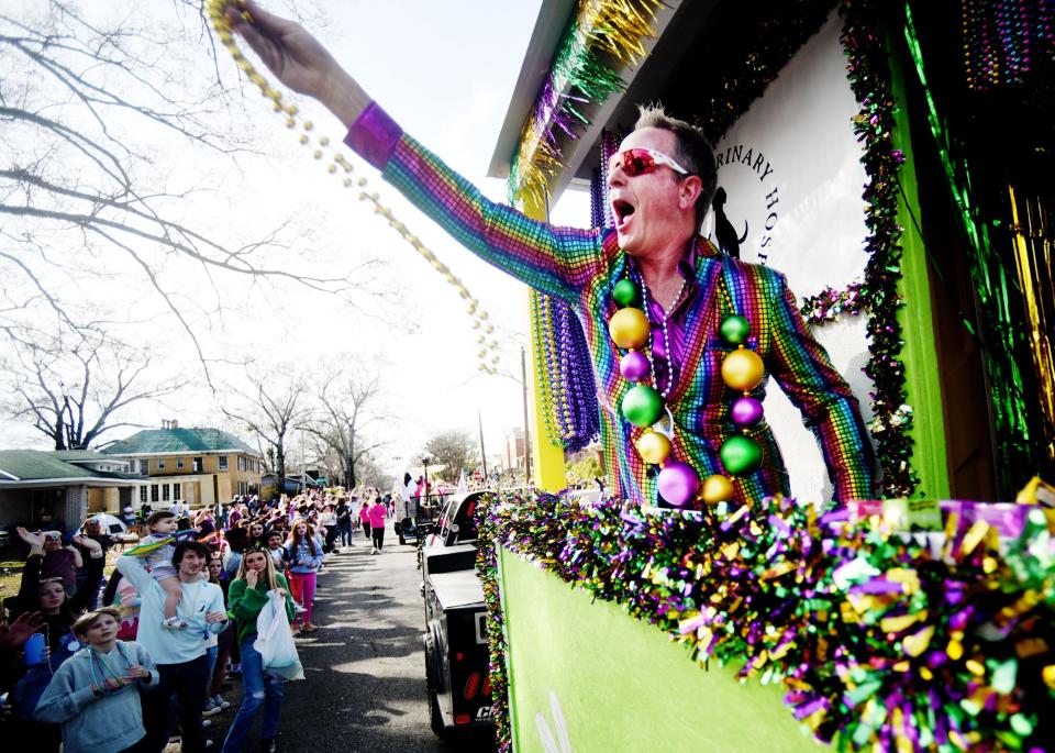 The 28th annual Krewe of Highland Mardi Gras Parade Sunday afternoon, February 19, 2023 in Shreveport. 