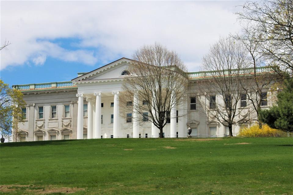 Today operated by New York State, the Mills family estate in Staatsburg is a popular tourist destination. During the 2000s, its name was changed from the Mills Mansion Historic Site to the Staatsburgh State Historic Site, using the original name spelling of the Town of Hyde Park hamlet.