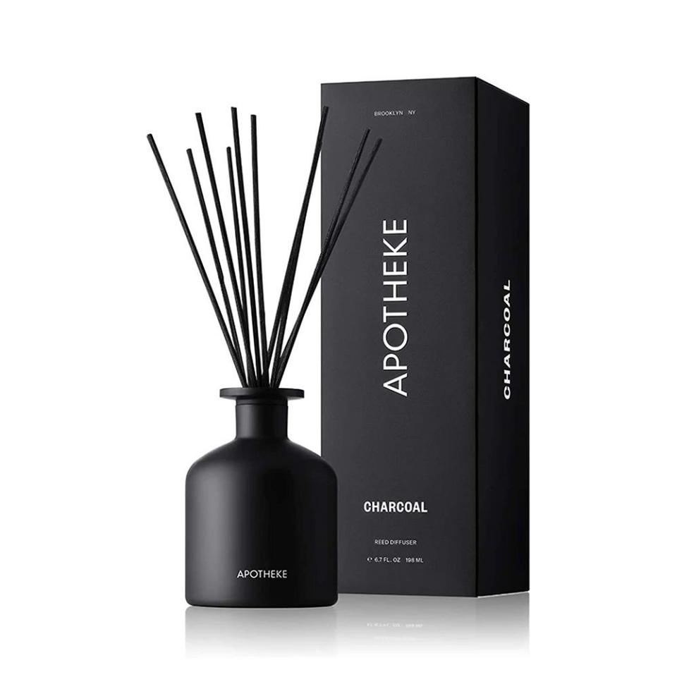 34) APOTHEKE Charcoal Luxury Scented Oil Reed Diffuser