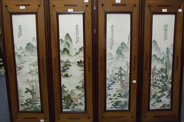 the highly-prized Chinese panels that sold at auction for £516,600