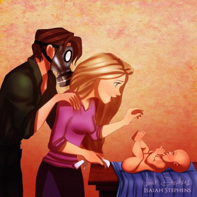Pregnant Disney Porn Rapunzel - ICYMI: Check Out How This Artist Reimagined Disney Princess Mamas