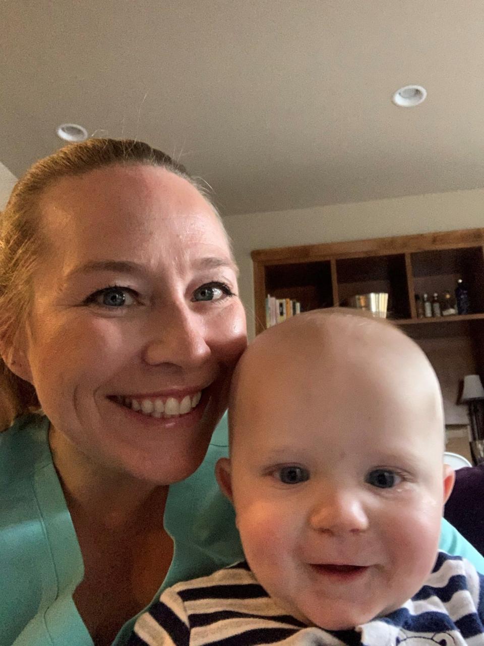 Bailey Cannon Dean, who is breastfeeding her son River, says there are many challenges for working mothers who want to continue providing breast milk to their babies