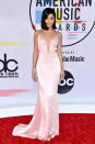 <p>Elegant in a pale pink gown. <br>Source: Getty </p>