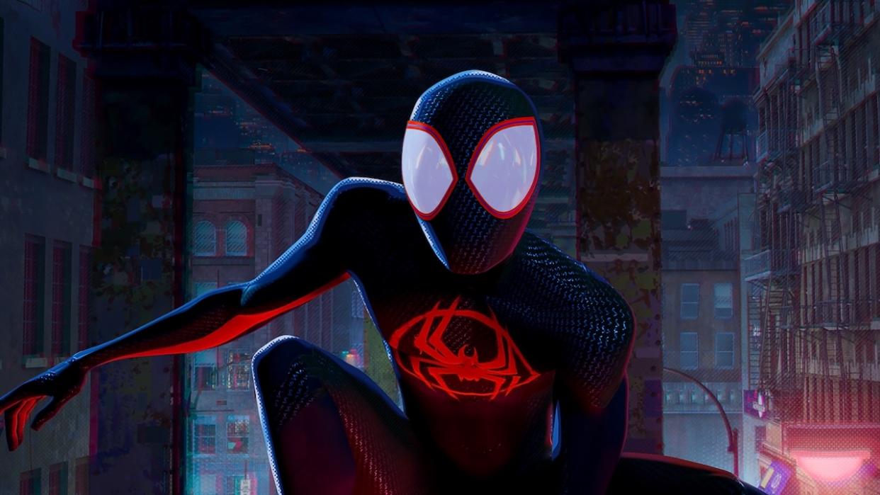  Costumed Miles Morales in Spider-Man: Across the Spider-Verse 