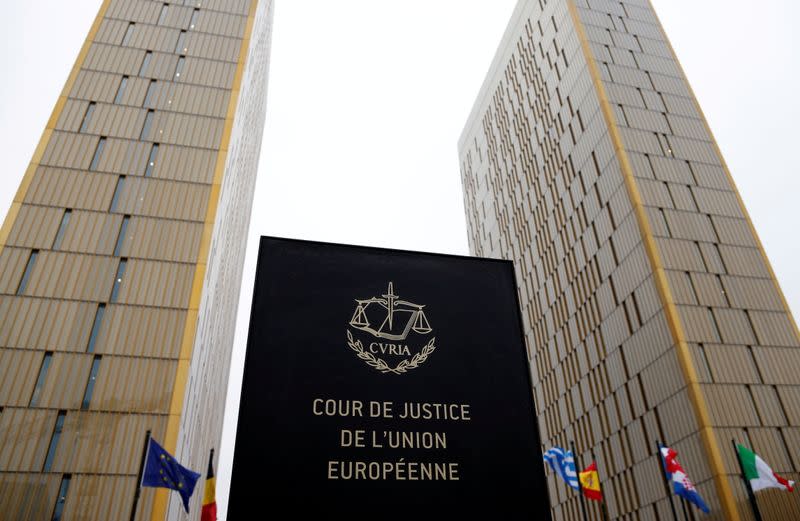 FILE PHOTO: The towers of the European Court of Justice are seen in Luxembourg